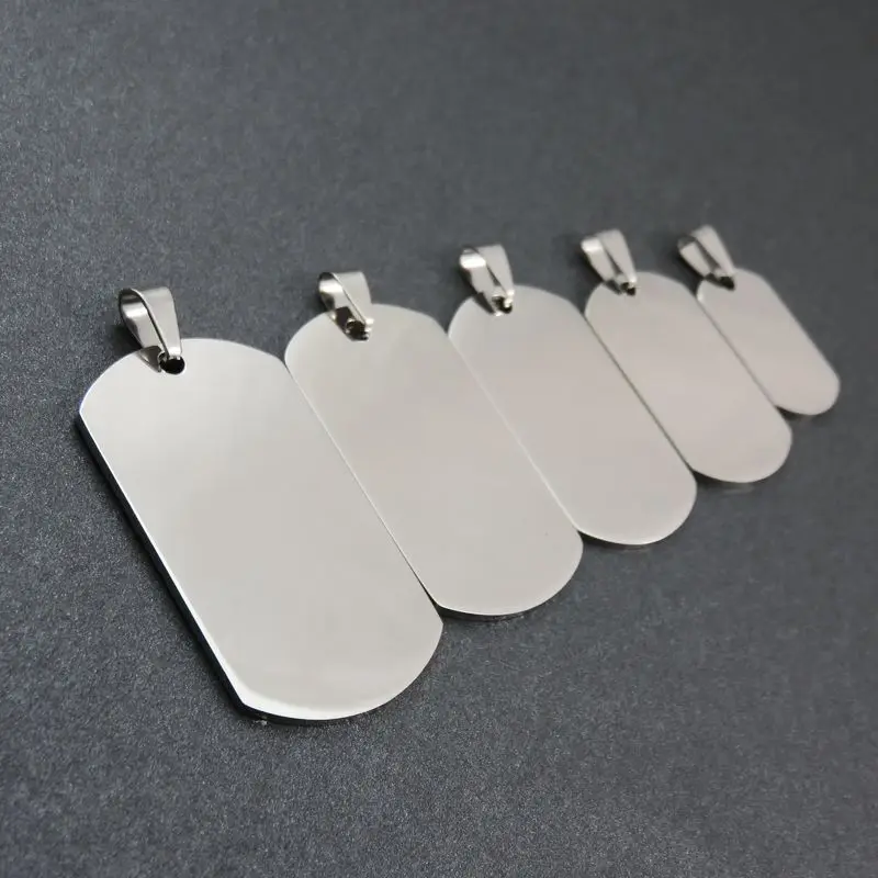 316L Stainless Steel Silver Dog Tags Pendant Stainless Steel Dog Tags Necklace Fashion Jewelry
316L Stainless Steel Silver Dog Tags Pendant Stainless Steel Dog Tags Necklace Fashion Jewelry