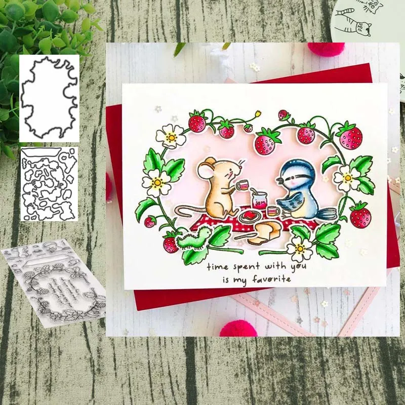 Mouse Metal Cutting Dies and clear stamps DIY Scrapbooking Card Stencil Paper Card Album Decoration Paper
Mouse Metal Cutting Dies and clear stamps DIY Scrapbooking Card Stencil Paper Card Album Decoration Paper