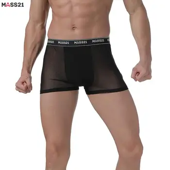 MASS21 Underwear Men Boxer Shorts Semi-see Through Mesh Homme Boxershorts Cueca Breathable Male Underpants Large Size
MASS21 Underwear Men Boxer Shorts Semi-see Through Mesh Homme Boxershorts Cueca Breathable Male Underpants Large Size