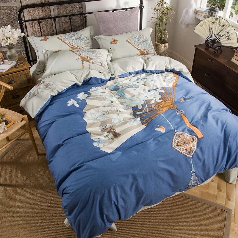 Traditional China Painting Bedding Set Queen Size King Size Quilt Cover Bed Sheets 100% Cotton Print Home Textiles
Traditional China Painting Bedding Set Queen Size King Size Quilt Cover Bed Sheets 100% Cotton Print Home Textiles