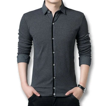 Icpans Men Spring Autumn T Shirts Camiseta Maculina Male Long Sleeved Casual Smart T Shirt Men Black Gray Big Size XXXXL 5XL
Icpans Men Spring Autumn T Shirts Camiseta Maculina Male Long Sleeved Casual Smart T Shirt Men Black Gray Big Size XXXXL 5XL