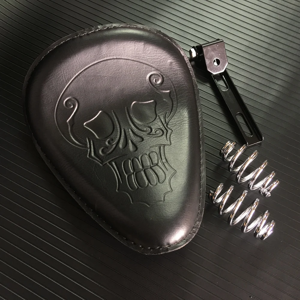 1set Motorcycle Retro Leather Skull Logo Solo Saddle Seat + 2" Spring Bracket Mounting Base Kit Fits For Cafe Harley Custom
1set Motorcycle Retro Leather Skull Logo Solo Saddle Seat + 2" Spring Bracket Mounting Base Kit Fits For Cafe Harley Custom