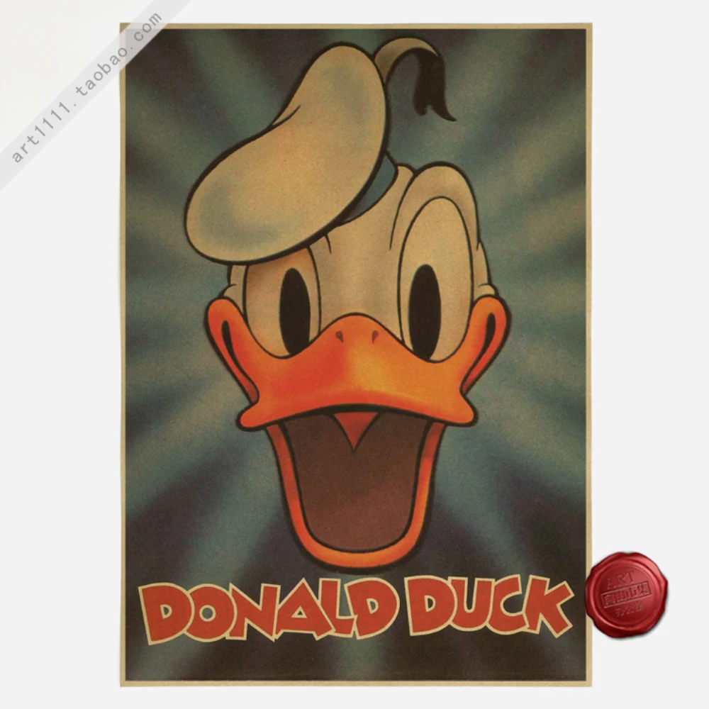 DONALD DUCK nostalgia vintage kraft paper Cartoon Movies poster decorative painting wall stickers print art 30X42 CM
DONALD DUCK nostalgia vintage kraft paper Cartoon Movies poster decorative painting wall stickers print art 30X42 CM