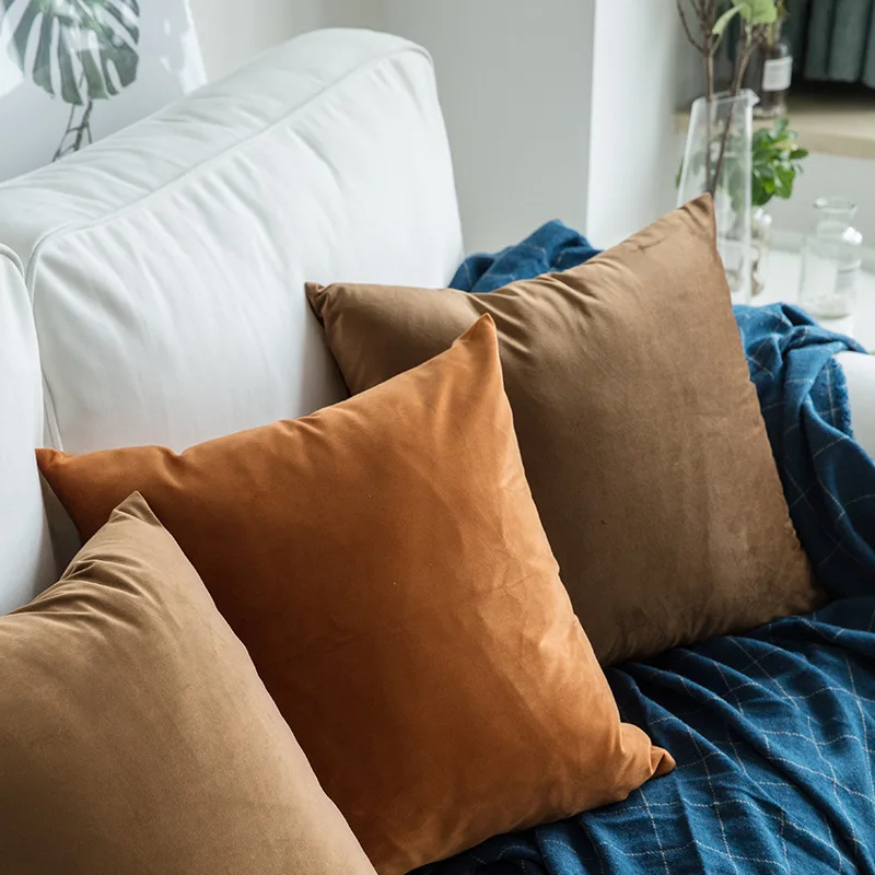 Simple Velvet Throw Pillow Cover Soft Pillow Cover Soild Square Cushion Case Pure Color Living Room Home Decoration
Simple Velvet Throw Pillow Cover Soft Pillow Cover Soild Square Cushion Case Pure Color Living Room Home Decoration