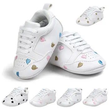 Baby Mocassins PU Leather Baby Shoes Newborn Boys Girls Heart Star First Walkers Toddlers Lace Up Soft Bottom Sneakers 0-18M
Baby Mocassins PU Leather Baby Shoes Newborn Boys Girls Heart Star First Walkers Toddlers Lace Up Soft Bottom Sneakers 0-18M