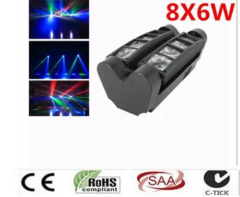 new mini moving head led spider led rgbw 8x6w stage dmx512 dj party ktv light free shipping 2pcs/lot
new mini moving head led spider led rgbw 8x6w stage dmx512 dj party ktv light free shipping 2pcs/lot