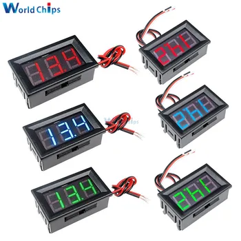 0.56 inch Mini Digital Voltmeter DC 4.5V to 30V 0-30V Voltage Panel Meter For 6V 12V Electromobile Motorcycle Car Red Blue Green
0.56 inch Mini Digital Voltmeter DC 4.5V to 30V 0-30V Voltage Panel Meter For 6V 12V Electromobile Motorcycle Car Red Blue Green