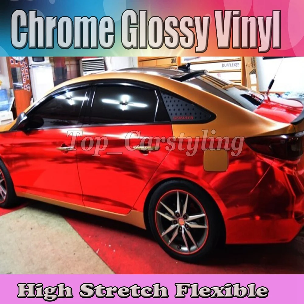 Stretchable Chrome RED Car Wrap foil PROTWRAPS Film Full Car High Flexible chrome vinyl Air release Size:1.52*20M/Roll 5X66ft
Stretchable Chrome RED Car Wrap foil PROTWRAPS Film Full Car High Flexible chrome vinyl Air release Size:1.52*20M/Roll 5X66ft