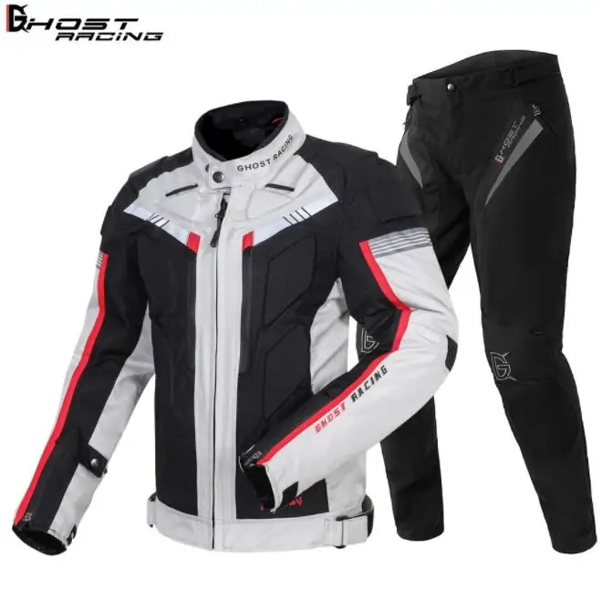 GHOST RACING Summer Motorcycle Jacket+Motorcycle Pants Motorcycle Racing Suit Protective Gear Armo Hip Protector Moto Clothing
GHOST RACING Summer Motorcycle Jacket+Motorcycle Pants Motorcycle Racing Suit Protective Gear Armo Hip Protector Moto Clothing
