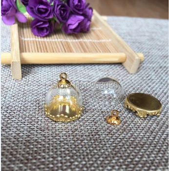 Free shipping good 20sets/lot gold color 15/20/25mm half glass globe &lace base & cap set glass vial pendants glass bubble gifts
Free shipping good 20sets/lot gold color 15/20/25mm half glass globe &lace base & cap set glass vial pendants glass bubble gifts