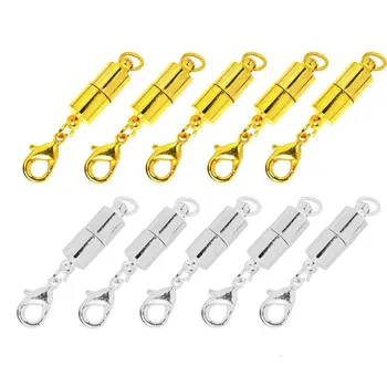 10pcs Gold Color and Silver Color Tone Magnetic Lobster Clasp for Jewelry Necklace Bracelet
10pcs Gold Color and Silver Color Tone Magnetic Lobster Clasp for Jewelry Necklace Bracelet