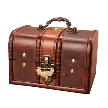 European Creative Classical Wooden Box Retro Storage Box Antique Treasure Chest Ornaments Household Vintage Home Decoration Gift
European Creative Classical Wooden Box Retro Storage Box Antique Treasure Chest Ornaments Household Vintage Home Decoration Gift