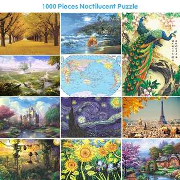 1000 PCS Kids Jigsaw Landscape PuzzlesPuzzle Noctilucent Educational Toys For Children Adult Fluorescent Puzzles Gifts
1000 PCS Kids Jigsaw Landscape PuzzlesPuzzle Noctilucent Educational Toys For Children Adult Fluorescent Puzzles Gifts