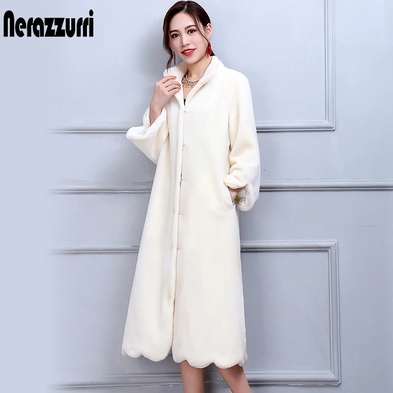 Nerazzurri Winter long real sheep fur coat women warm a line plus size natural fur coats white black red genuine shearling coat
Nerazzurri Winter long real sheep fur coat women warm a line plus size natural fur coats white black red genuine shearling coat