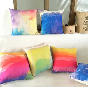 New Linen Pillow Cover Watercolor Cushion Cover Nordico Style Home Decorative Pillow Case 45x45cm
New Linen Pillow Cover Watercolor Cushion Cover Nordico Style Home Decorative Pillow Case 45x45cm