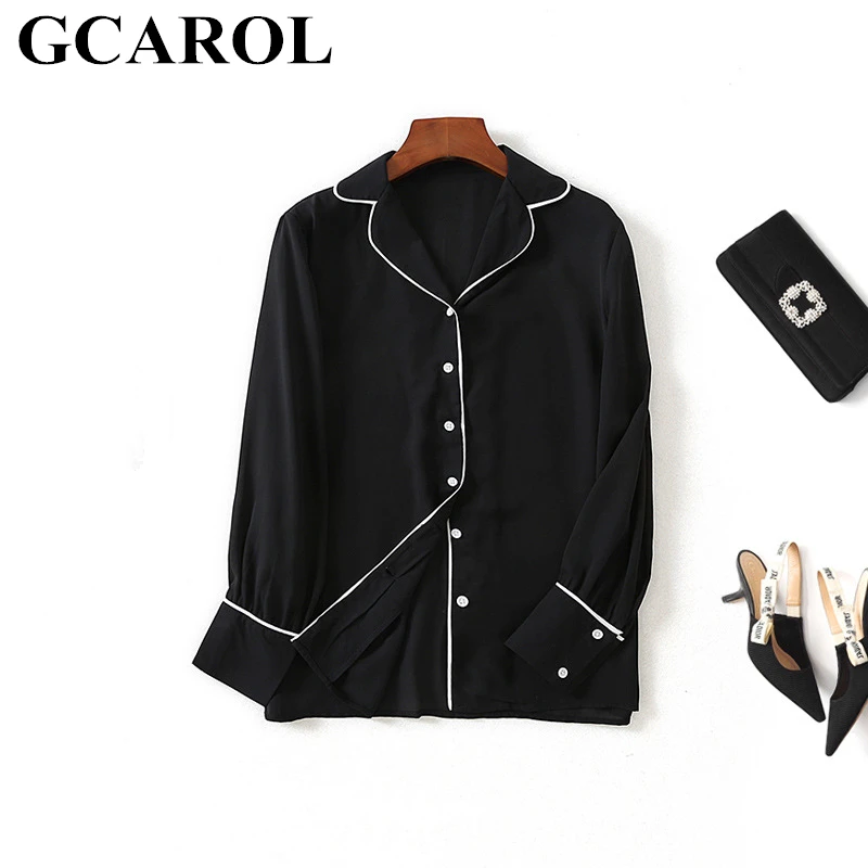 GCAROL 2019 Early Spring Collection Women Chiffon Blouse Turn Down Collar Elegant OL Office Shirt Neat Classic Basic Ladies Tops
GCAROL 2019 Early Spring Collection Women Chiffon Blouse Turn Down Collar Elegant OL Office Shirt Neat Classic Basic Ladies Tops