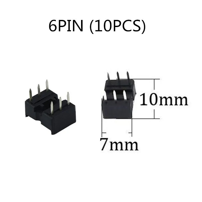 2.54mm Pitch Dual Row DIP IC Sockets Solder Type Adaptor 6PIN Electronic Components Socket Adapter Connector
2.54mm Pitch Dual Row DIP IC Sockets Solder Type Adaptor 6PIN Electronic Components Socket Adapter Connector