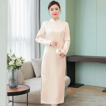 Women's Large size dress 2019 spring new Chinese style retro lace split fork improved cheongsam dress fashion elegant Vestido
Women's Large size dress 2019 spring new Chinese style retro lace split fork improved cheongsam dress fashion elegant Vestido