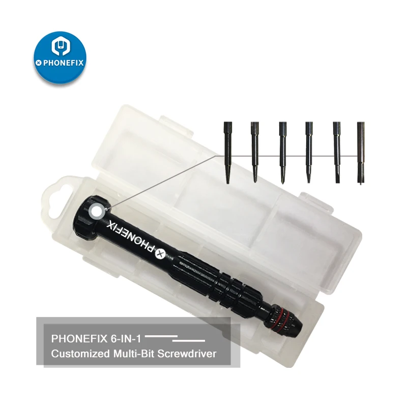 Magnetic Screwdriver Set 6 in 1 Mini Screwdriver Set with 6 Screw Bits Opening Kit for iPhone Repair Electronical Tools Kit
Magnetic Screwdriver Set 6 in 1 Mini Screwdriver Set with 6 Screw Bits Opening Kit for iPhone Repair Electronical Tools Kit