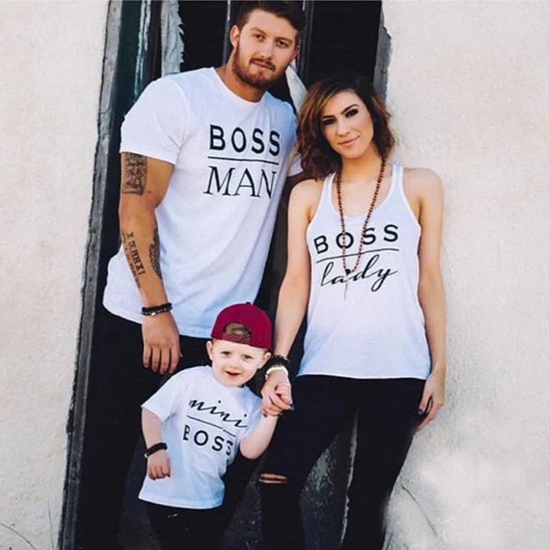 Newest Valentines Gift BOSS MAN BOSS LADY & MINI BOSS Matching Family T Shirts Couple T-Shirt Mother Daughter Son
Newest Valentines Gift BOSS MAN BOSS LADY & MINI BOSS Matching Family T Shirts Couple T-Shirt Mother Daughter Son