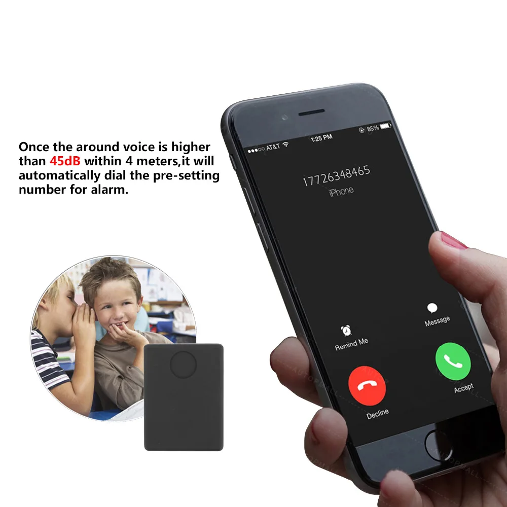 Mini Spy GSM Device Anti-lost Anti-theft GPS Tracker Audio Monitor Listening Surveillance 12 Days Standby Voice Activation Built
Mini Spy GSM Device Anti-lost Anti-theft GPS Tracker Audio Monitor Listening Surveillance 12 Days Standby Voice Activation Built