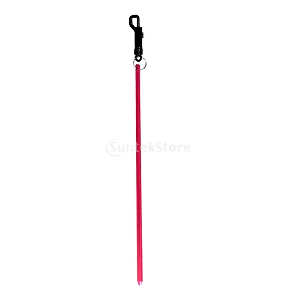 Portable Durable Aluminum Scuba Diving Diver Lobster Tickle Pointer Stick Rod Tank Banger with Bolt Snap Clip - Choose Color