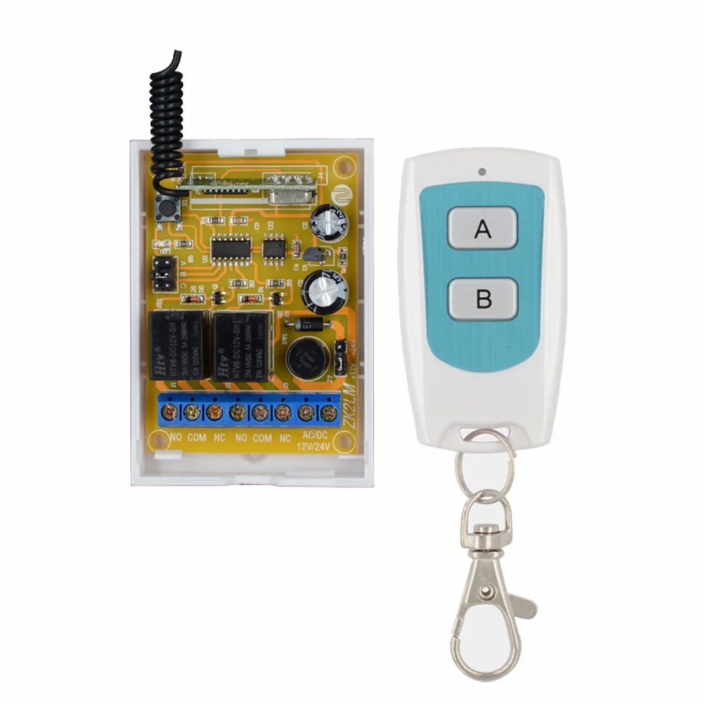 DC12V DC24V Adjustable 10A 2CH Wireless Remote Control Switches Relay Receiver Receiver White Transmitter 315Mhz 433Mhz
DC12V DC24V Adjustable 10A 2CH Wireless Remote Control Switches Relay Receiver Receiver White Transmitter 315Mhz 433Mhz