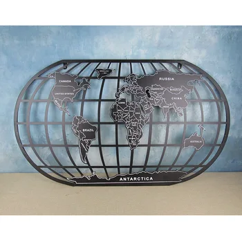 American retro world map iron wall decorations hanging mural Bar Cafe Wall Pendant
American retro world map iron wall decorations hanging mural Bar Cafe Wall Pendant