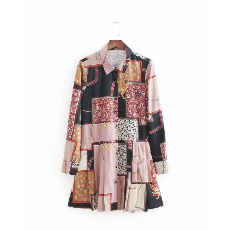 chain patchwork printing shirtdress women mini dress retro long sleeve loose dresses stylish streetwear femme vestidos D2209
chain patchwork printing shirtdress women mini dress retro long sleeve loose dresses stylish streetwear femme vestidos D2209