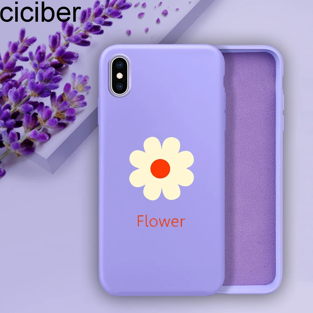 Ciciber для iPhone 7 8 6 6s Plus чехлы телефонов жидкий мягкий силиконовый из ТПУ чехол IPhone X XR