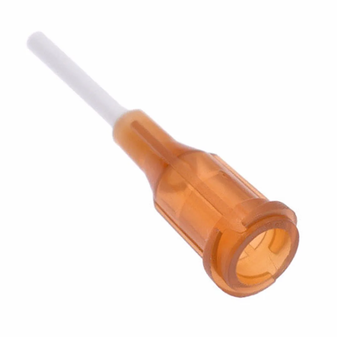 6pcs Mixed Syringe Needle Tips DIY Plastic Blunt Dispensing Syringe Flexible Tip 14-25Ga For Glue Dispenser
