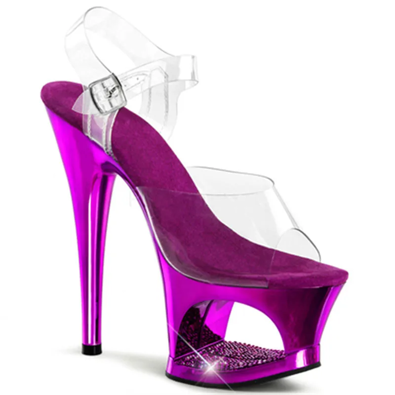 17cm sexy super high heels, new performance crystal ladies stage fashion show Sandals, hollow-out waterproof platform Sandals
17cm sexy super high heels, new performance crystal ladies stage fashion show Sandals, hollow-out waterproof platform Sandals