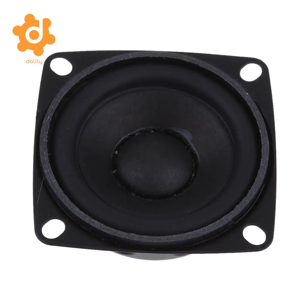 dolity 52mm 4Ohm 5W Full range Audio Speaker Square Loudspeaker 16 Coil Rubber Side
