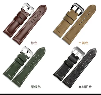 Brown/green/black/blue hand-strap 22MM 24MM 26MM retro crazy horse leather strap Luxury brand watch accessories
Brown/green/black/blue hand-strap 22MM 24MM 26MM retro crazy horse leather strap Luxury brand watch accessories