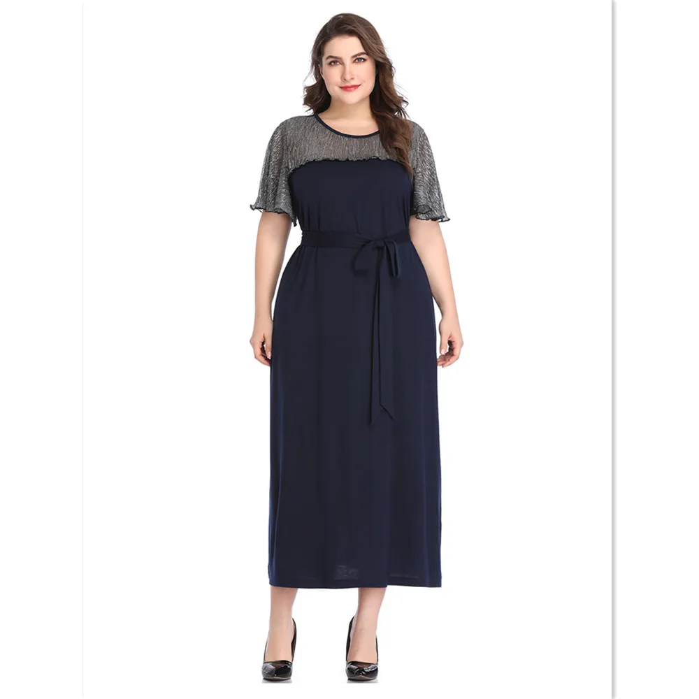 Patchwork Plus Size Dress 4XL 5XL Women Casual Dress Short Sleeve Summer O Neck Ankle Length Long Dress Vestidos Woman HY88014
Patchwork Plus Size Dress 4XL 5XL Women Casual Dress Short Sleeve Summer O Neck Ankle Length Long Dress Vestidos Woman HY88014