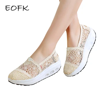EOFK 2019 Summer Women Flat Platform Shoes Woman Comfortable Breathable Sweet Flats Women's Casual Mesh Lace Pattern Shoes
EOFK 2019 Summer Women Flat Platform Shoes Woman Comfortable Breathable Sweet Flats Women's Casual Mesh Lace Pattern Shoes