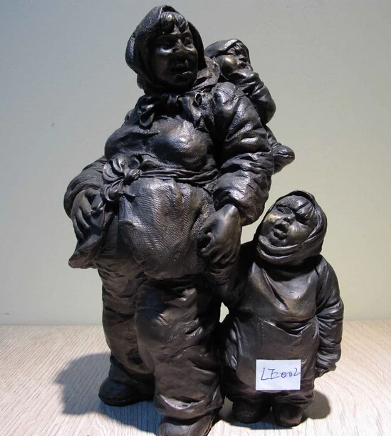 wholesale factory Western Art Deco Copper Bronze Figurine Mother with children Statue Sculpture
wholesale factory Western Art Deco Copper Bronze Figurine Mother with children Statue Sculpture