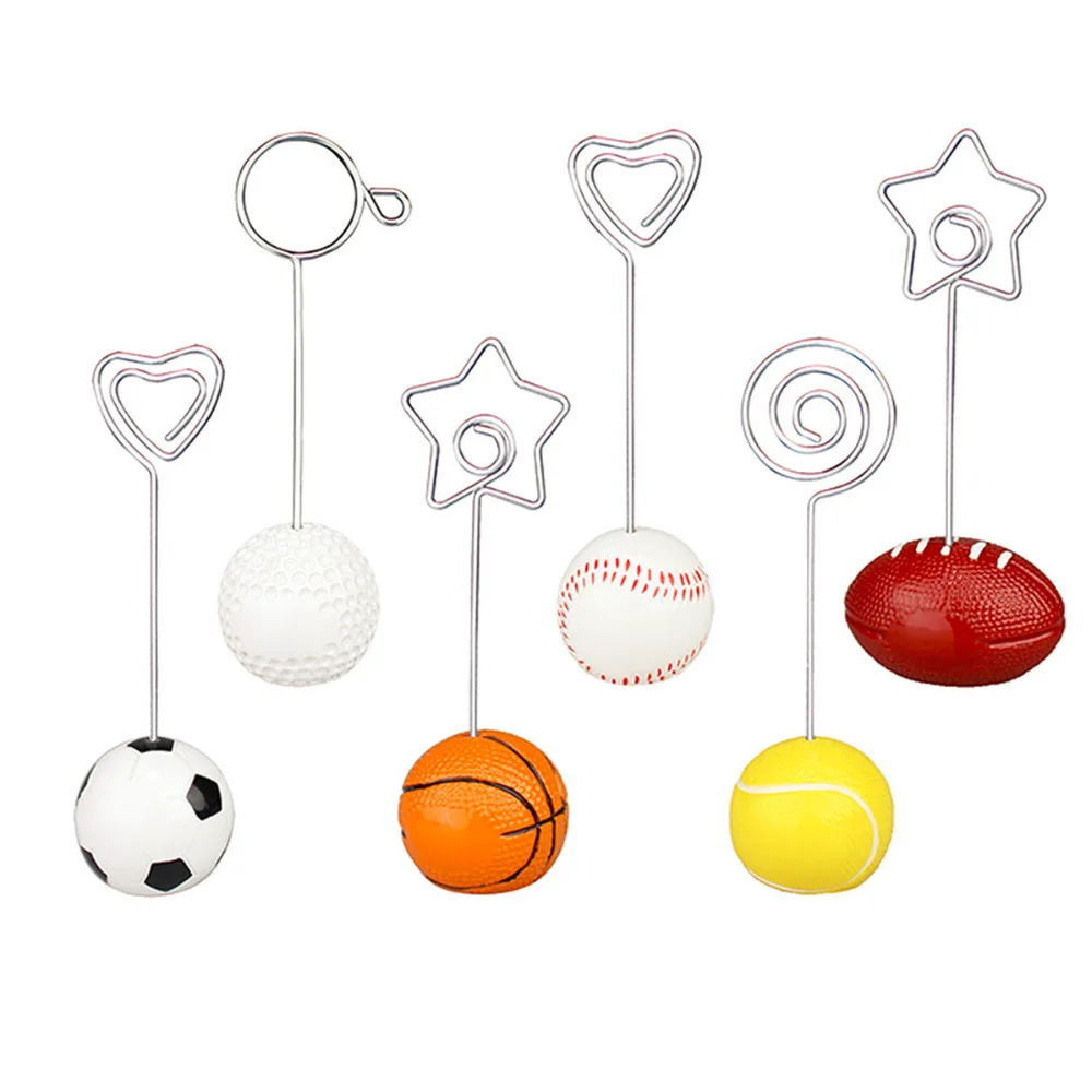 Lot 5pcs Game Ball Base Craft Wire Picture Clip,Memo Holder,Table Card Place,Sport Event Meeting Display,Athletes Party Favor
Lot 5pcs Game Ball Base Craft Wire Picture Clip,Memo Holder,Table Card Place,Sport Event Meeting Display,Athletes Party Favor