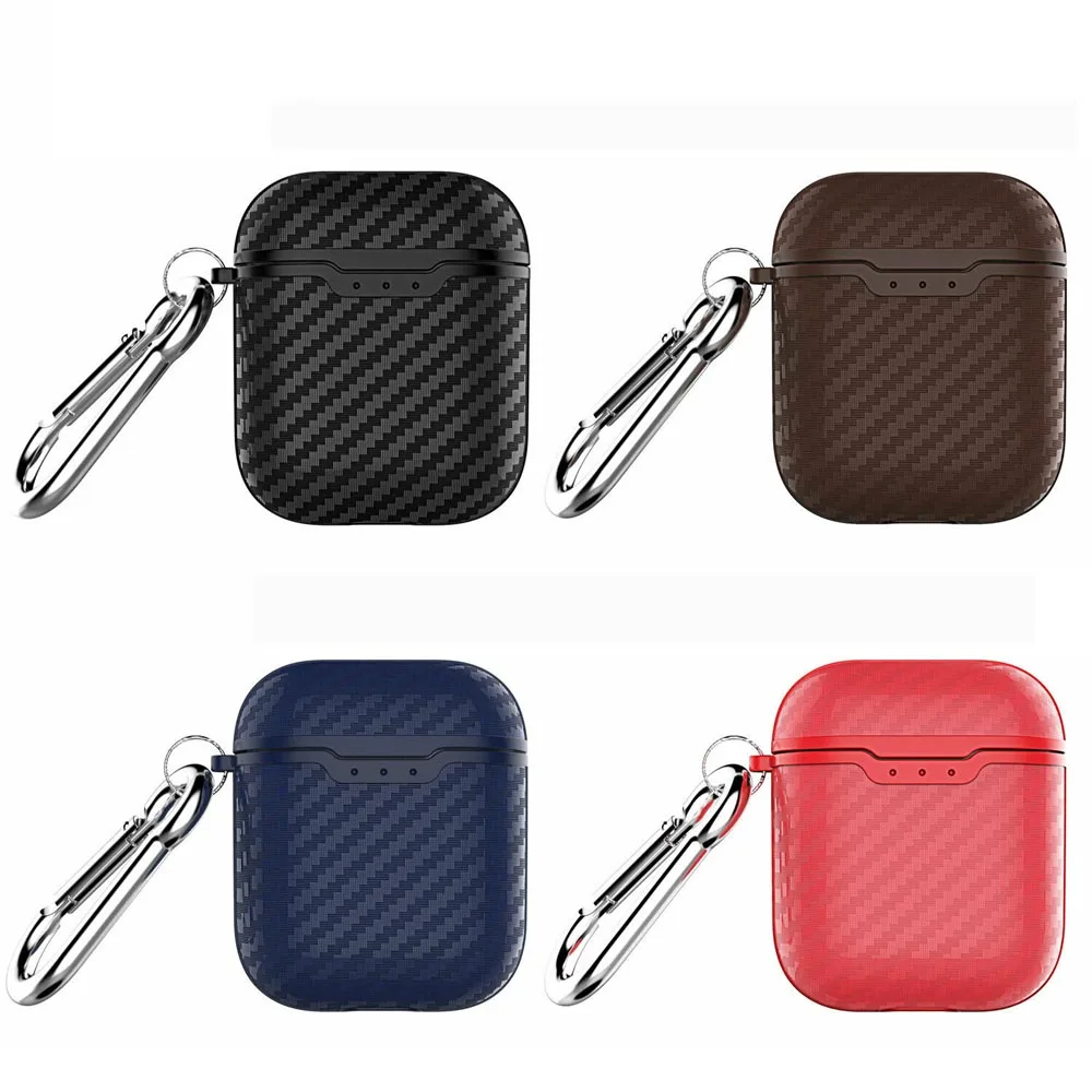 For AirPods case Fashion Carbon Fiber Case Wireless Bluetooth Headset cover silicon Earphone Case For Air Pods Charging Box
For AirPods case Fashion Carbon Fiber Case Wireless Bluetooth Headset cover silicon Earphone Case For Air Pods Charging Box