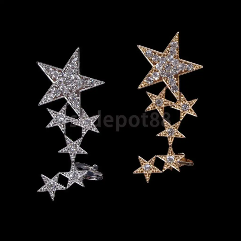 1pc Shiny Crystal Women Stars Right Ear Clip Clamp Earrings Ear Cuff Fashion Women Ear Jewellery
1pc Shiny Crystal Women Stars Right Ear Clip Clamp Earrings Ear Cuff Fashion Women Ear Jewellery