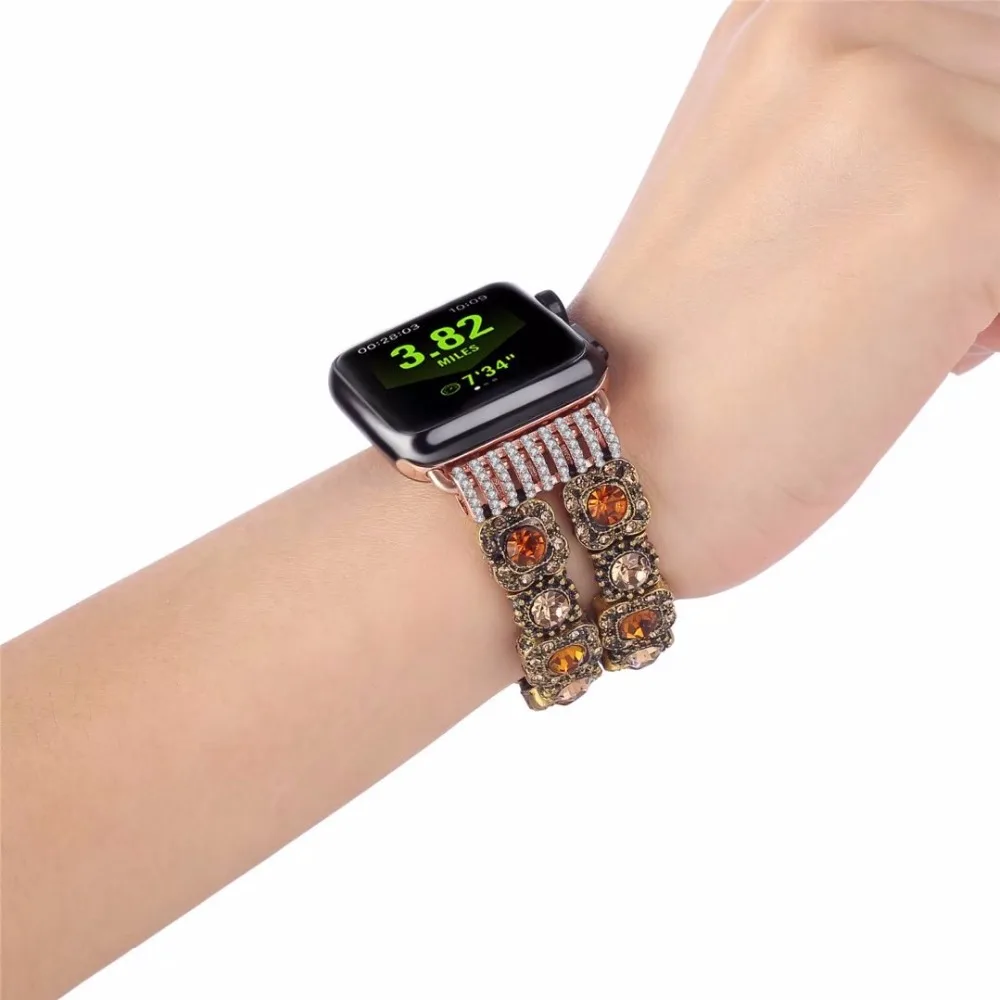 Luxury Jewelry Watch band FOR apple watch strap women's watch bracelet (28)