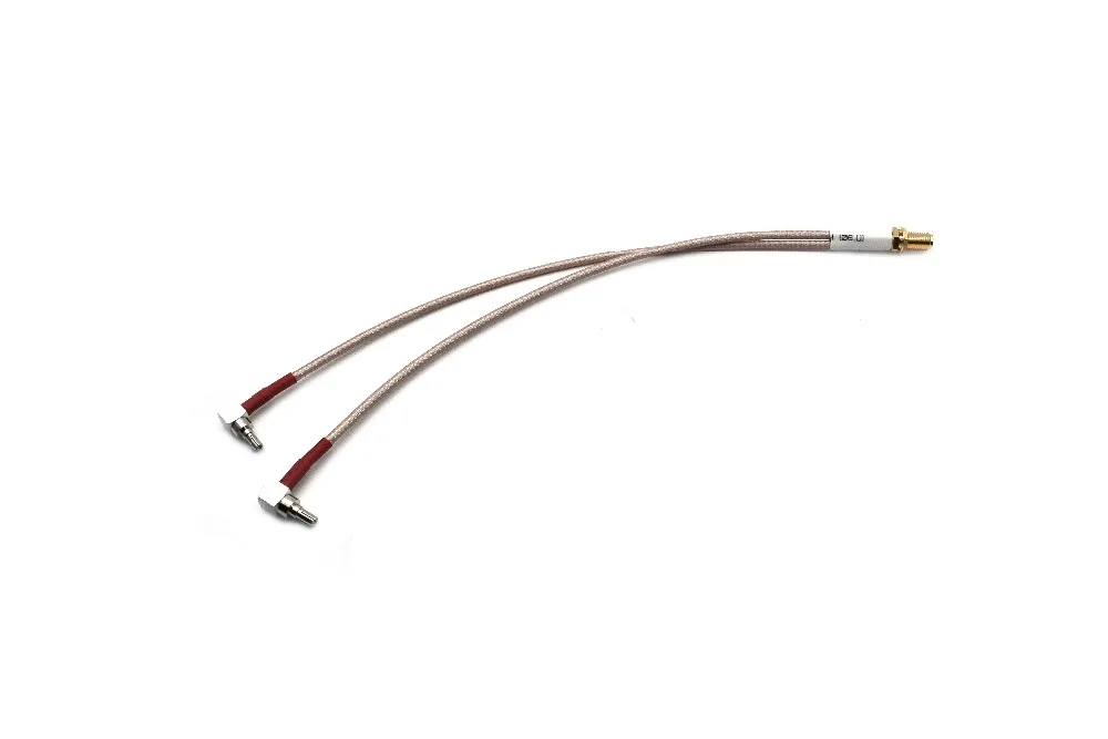 RP-SMA Female to Y type 2x CRC9 male RA Splitter Combiner cable pigtail RG316 20cm
RP-SMA Female to Y type 2x CRC9 male RA Splitter Combiner cable pigtail RG316 20cm