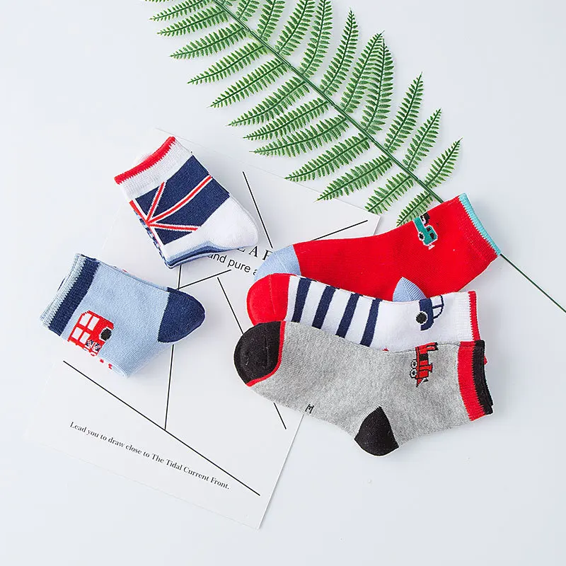 5 Pcs/lot New Cartoon Children Socks Car Striped Kids Boys Socks Autumn&winter Warm Thick Cotton Socks Kids S/M/L for 3-12 Years
5 Pcs/lot New Cartoon Children Socks Car Striped Kids Boys Socks Autumn&winter Warm Thick Cotton Socks Kids S/M/L for 3-12 Years
