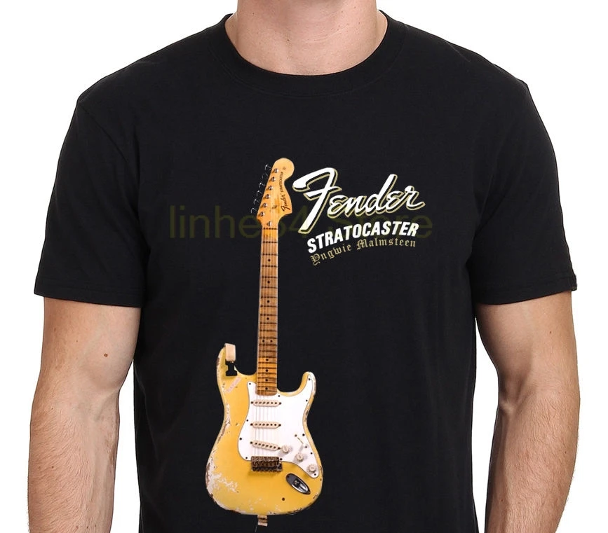 100% Cotton Print Shirts customized T-shirt YNGWIE MALMSTEEN Stratocaster Electric Guitar T-Shirt Black
100% Cotton Print Shirts customized T-shirt YNGWIE MALMSTEEN Stratocaster Electric Guitar T-Shirt Black