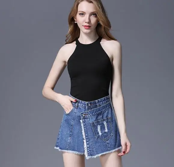High-quality women's denim shorts designer large size slim shorts new high waist women's denim shorts skirt hole edging sti
High-quality women's denim shorts designer large size slim shorts new high waist women's denim shorts skirt hole edging sti