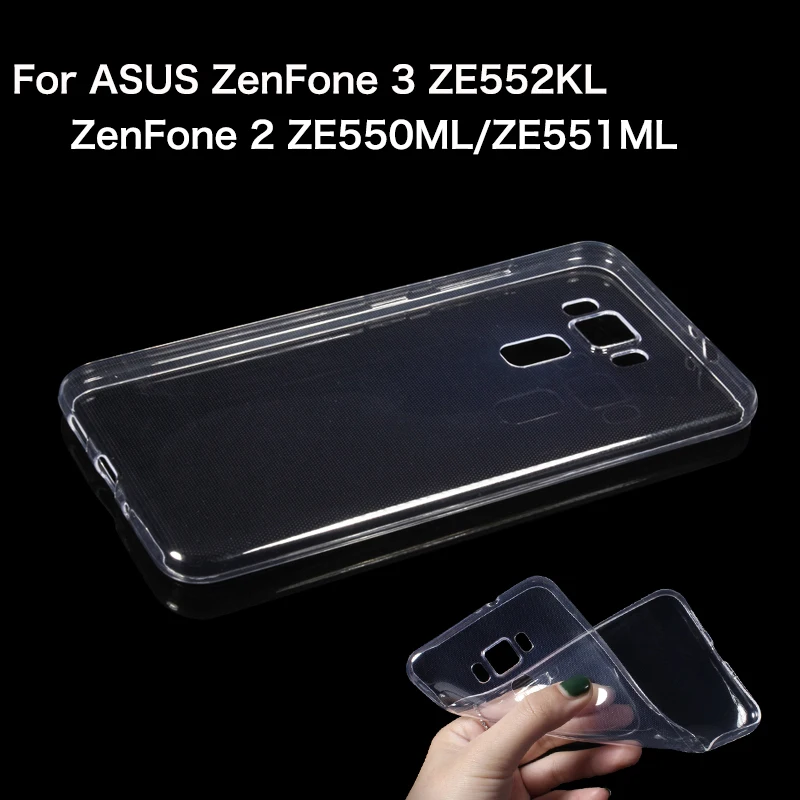 Мягкий ТПУ Прозрачный чехол для Asus Zenfone 3 ZE552KL 2 Ze550ml Ze551ml силиконовый на Ze552KL Тонкий