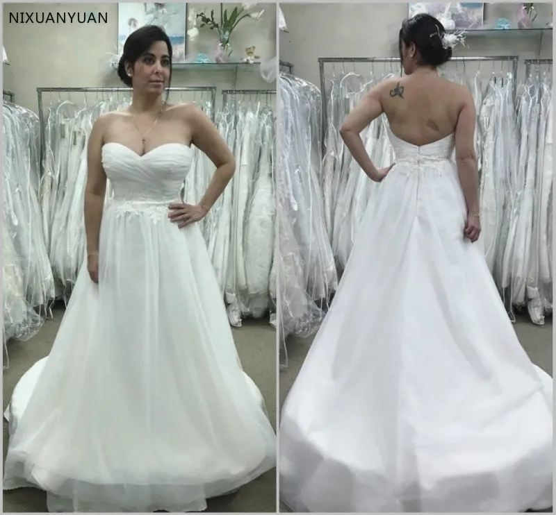 Plus Size Beach Wedding Dresses Sweetheart Lace Sleeveless Sweep Train Boho Chic Bridal Gowns Wedding Gown Bohemia Vestido
Plus Size Beach Wedding Dresses Sweetheart Lace Sleeveless Sweep Train Boho Chic Bridal Gowns Wedding Gown Bohemia Vestido