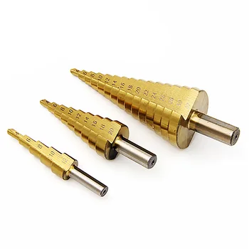 Step Drill Bits Core Drill Bit Set Triangle Handle Spiral Stepped Drill Bits Hole Reamer Plate Irons Aluminum Plate Dril HR
Step Drill Bits Core Drill Bit Set Triangle Handle Spiral Stepped Drill Bits Hole Reamer Plate Irons Aluminum Plate Dril HR
