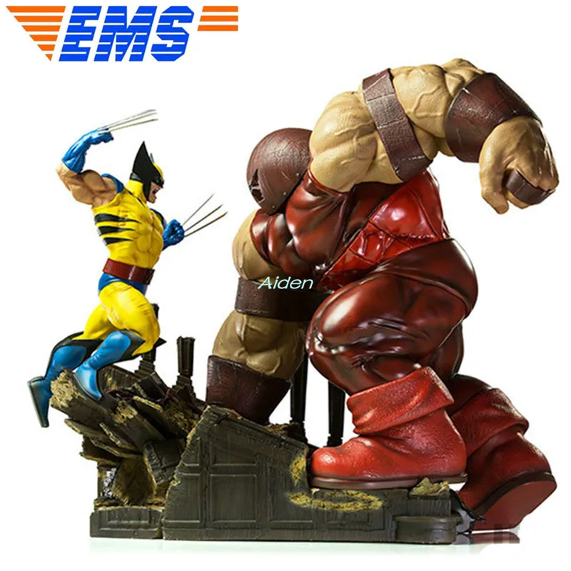 

17" X-Men Statue Wolverine VS Cain Marko Bust Scene Full-Length Portrait Logan Howlett GK Action Figure PF Toy BOX 44CM B1133