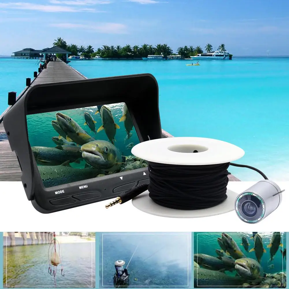 720P Underwater Fishing Camera 4.3 Inch LCD Monitor 6 LEDS IR Night Vision Video Fish Finder 30M Cable Visible Fish Finder X3
720P Underwater Fishing Camera 4.3 Inch LCD Monitor 6 LEDS IR Night Vision Video Fish Finder 30M Cable Visible Fish Finder X3
